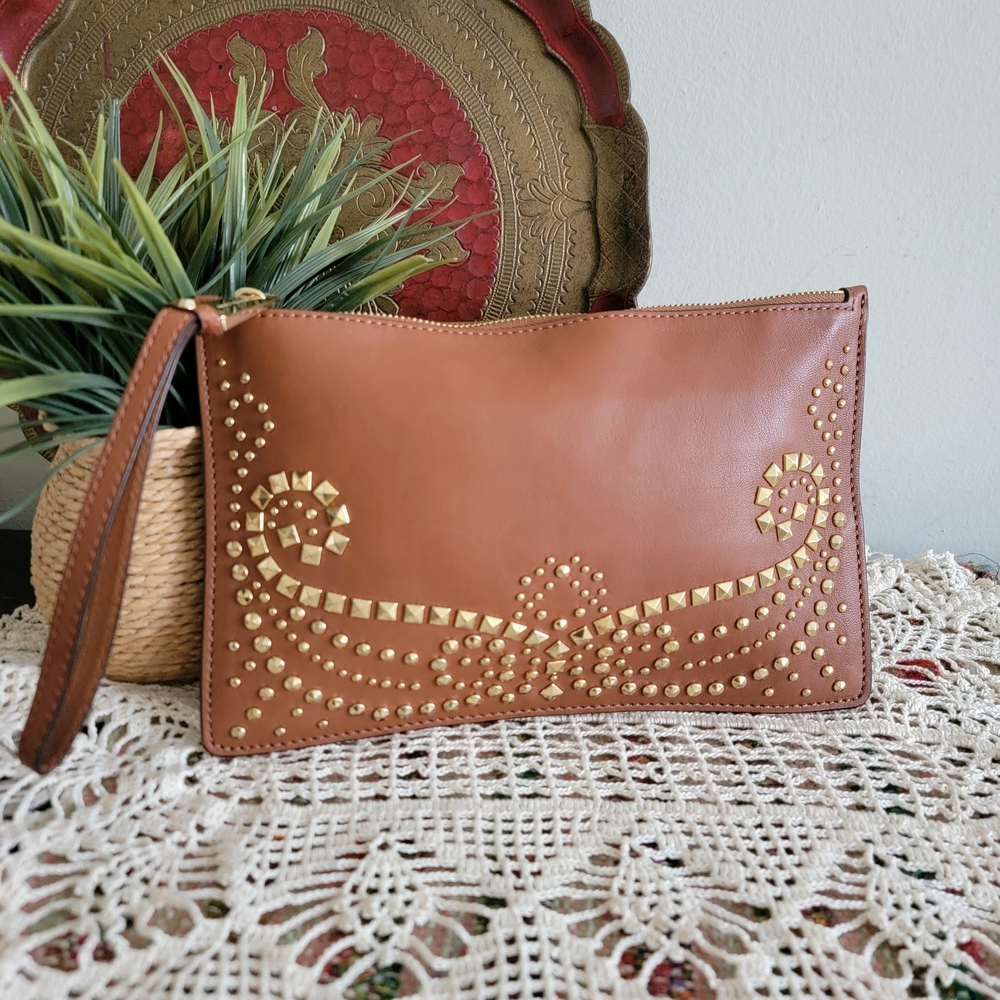 Rare Michael Kors Boho studded clutch bag